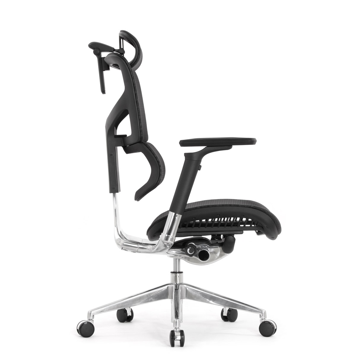 Эргономичное кресло Falto Sail 2 (динамичный поясничный упор, подлокотники 6D (360), сетка, чёрный)