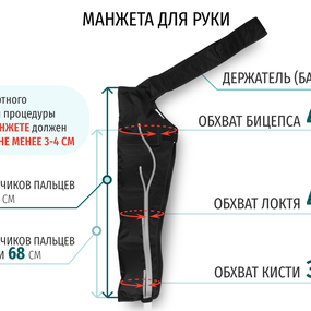 Лимфодренажный аппарат WelbuTech Seven Liner ZAM-01 ПОЛНЫЙ, L (аппарат + ноги + рука + пояс)