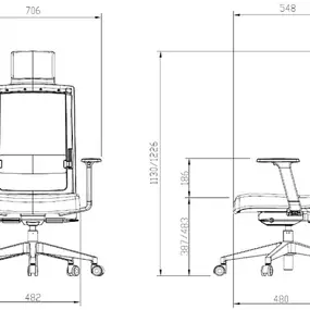 Эргономичное кресло Duorest Square SQ-200C_W