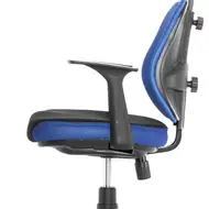Эргономичное кресло Falto Duo Gini SY-1033 BL (каркас черный / спинка ткань синяя / сиденье ткань черно-синяя)