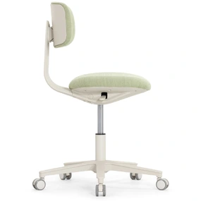 Эргономичное кресло Falto Rookie Plus (поворот спинки, ткань, каркас светлый, зелёный)