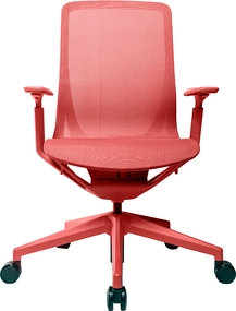 Эргономичное кресло Aria коралловое